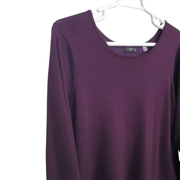 Tahari Woman 2X Top Light Knit Tunic Stretch Rayon Blend Casual Chic Minimalist - Picture 5 of 12